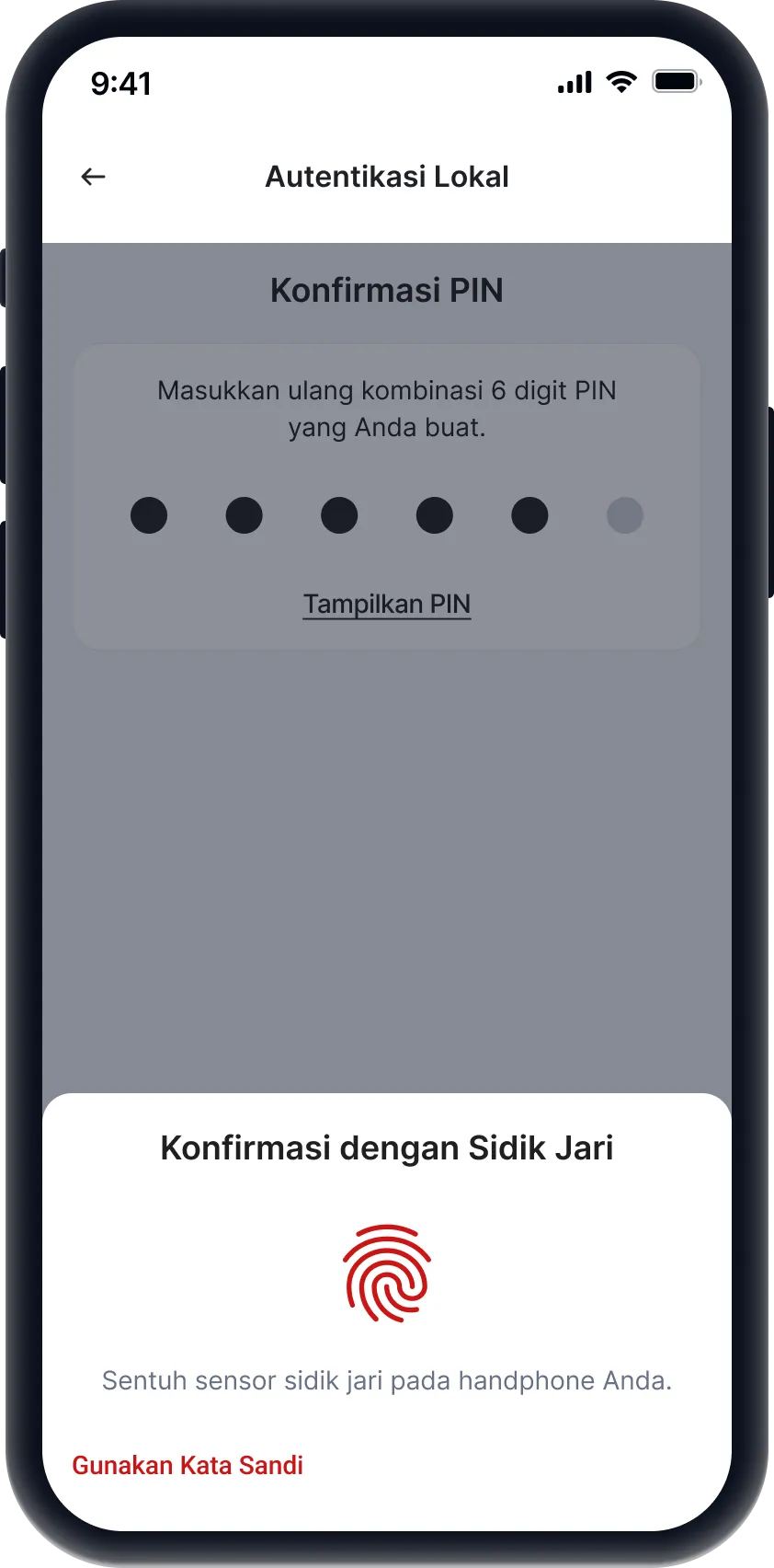 Veriikasi Biometrik Lokal